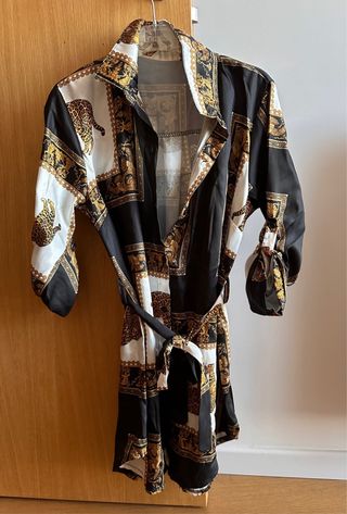 Vestido camisero estampado