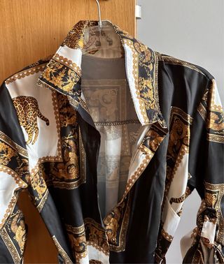 Vestido camisero estampado