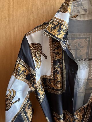 Vestido camisero estampado