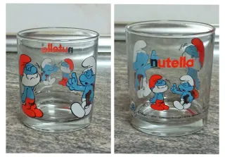 Lote 3 Vasos Nutella Pitufos