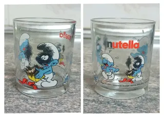 Lote 3 Vasos Nutella Pitufos