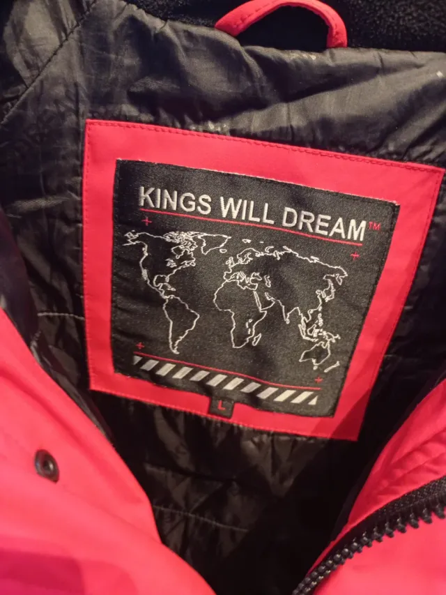 Chaqueta acolchada roja y negra Talla L