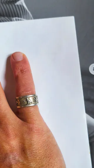 Anello Claddagh Argento Regolabile