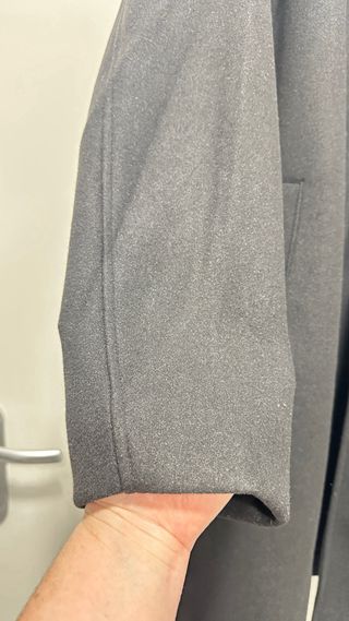 Abrigo Negro Hombre Pull&Bear Talla M hasta un XL