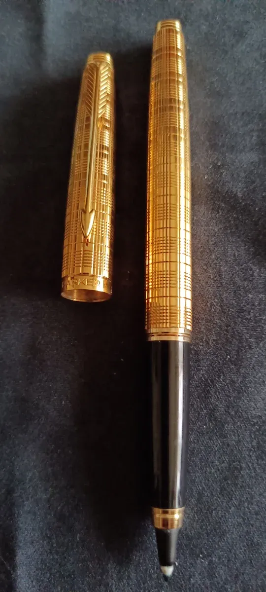 Parker 75 Rollerball Chapado en Oro Vintage