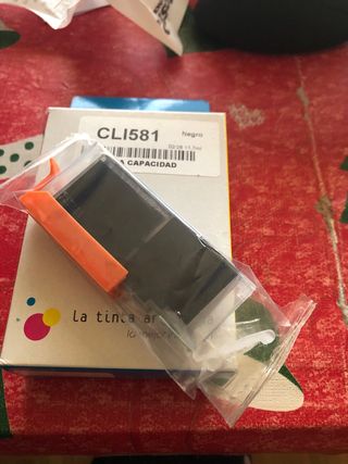 Cartuchos Tinta CLI581 Amaril y neg Alta Capacidad