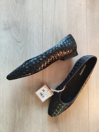 Bailarinas Gioseppo trenzadas negras T.39