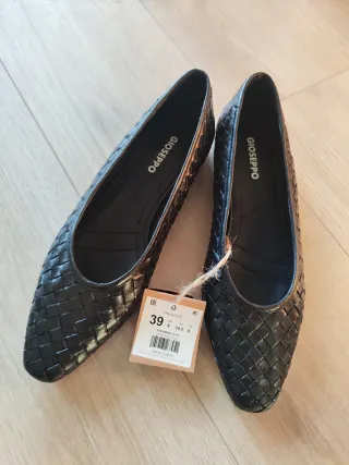 Bailarinas Gioseppo trenzadas negras T.39