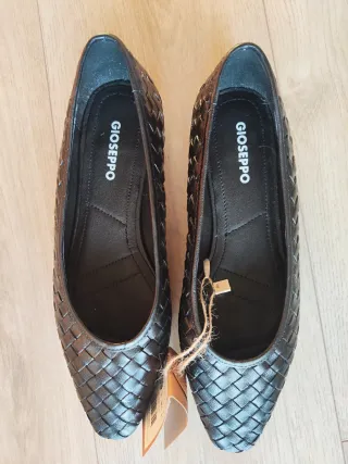 Bailarinas Gioseppo trenzadas negras T.39