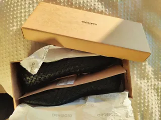 Bailarinas Gioseppo trenzadas negras T.39