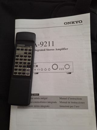 Amplificador Onkyo A-9211 Negro 40W x Canal