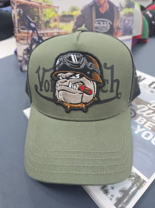 Gorra Von Dutch Negra y Verde Militar