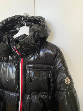 Chaqueta Moncler Negra Brillante