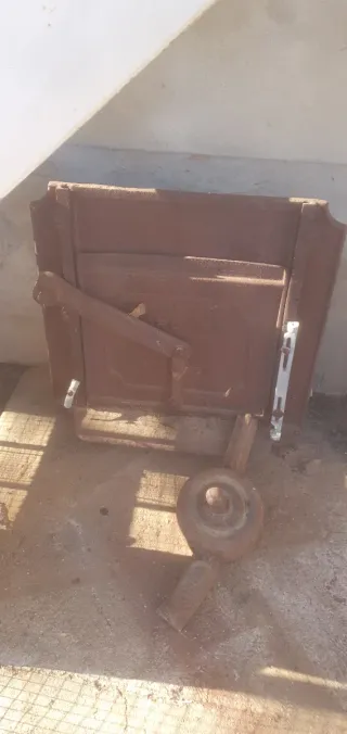 Puerta de horno de hierro forjado