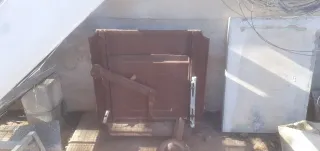 Puerta de horno de hierro forjado