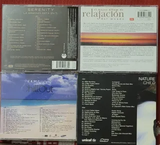 Lote 4 CDs (dobles) Chill Out / Relajación.