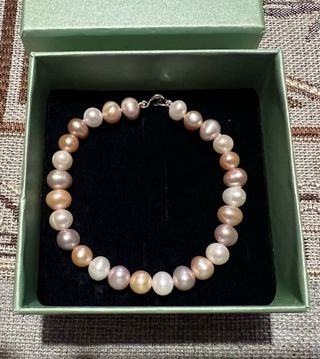 Pulsera Plata 925 Perlas Agua Dulce