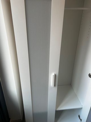 Armario blanco puertas cristal