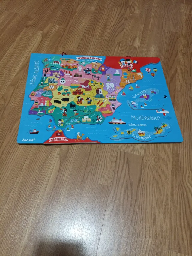 Puzzle Janod Mapa España Imanes