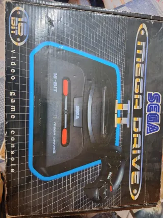 Consola Sega Mega Drive II Negra