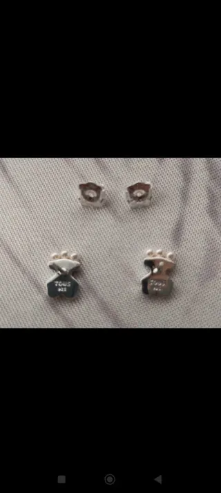 Pendientes Oso Tous Plata