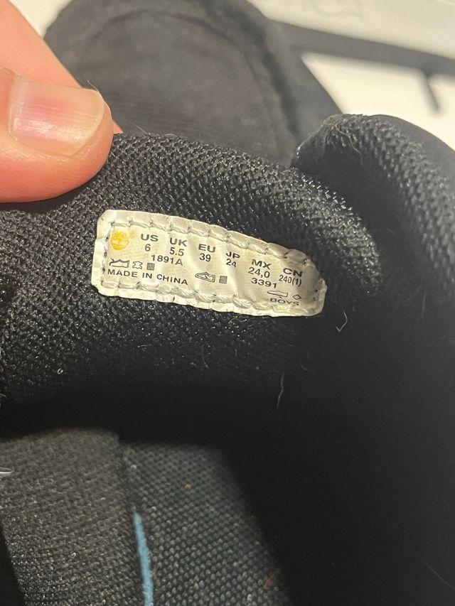 Zapatos Timberland Negro Talla 39