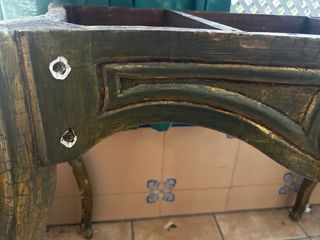 Consola Antigua Madera Dorada