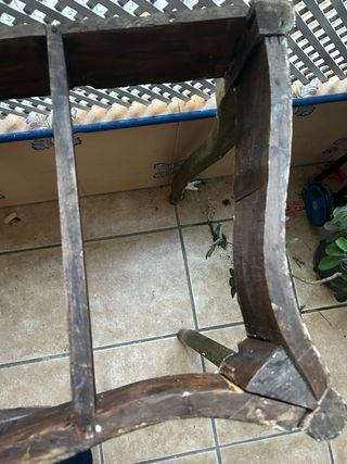 Consola Antigua Madera Dorada