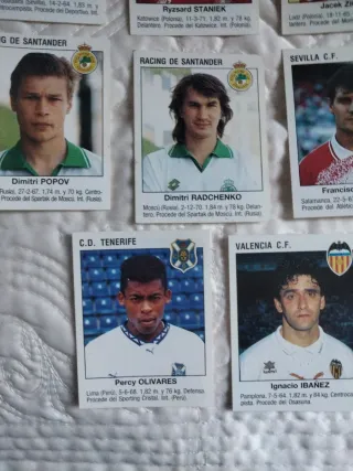 Panini Liga 93-94 11 cromos última incorporación