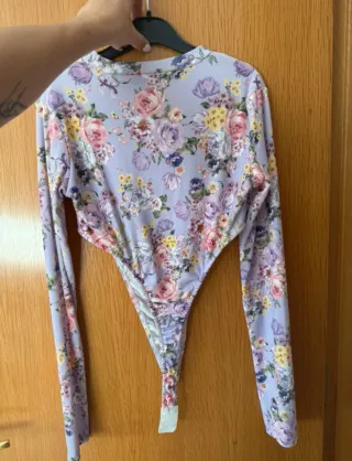 Body floral manga larga