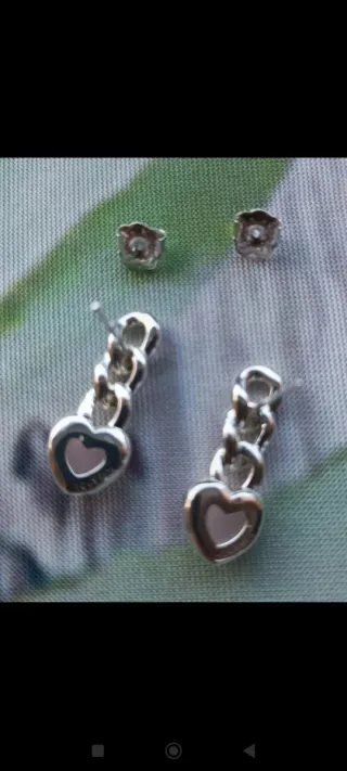 Pendientes Tous Corazón Rosa y Plata