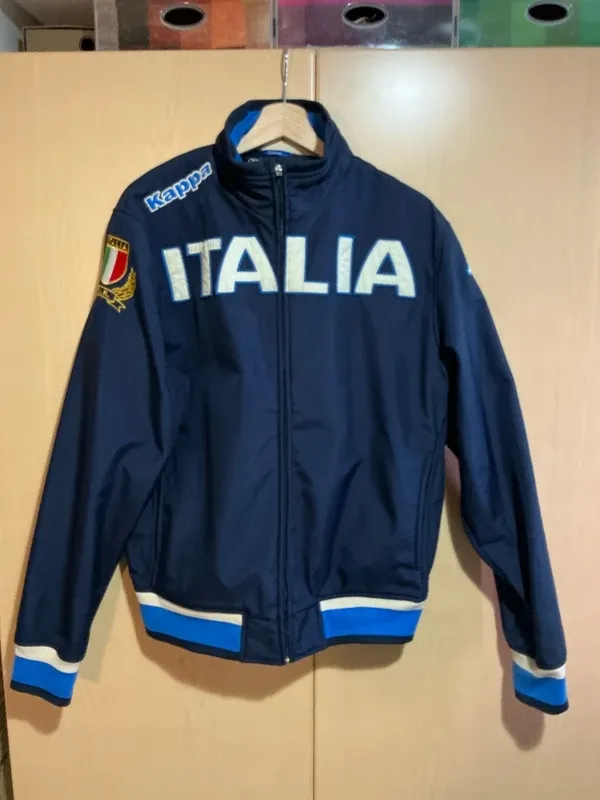 Giacca Kappa Italia Rugby Blu