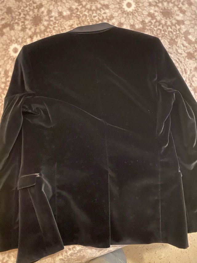 Americana Hugo Boss Terciopelo Negro Talla 50