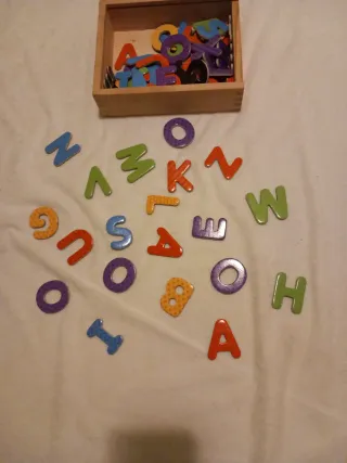 Letras imantadas para niños