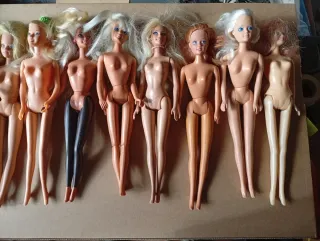 Bambole tipo Barbie, lotto misto di 10 pezzi