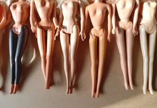 Bambole tipo Barbie, lotto misto di 10 pezzi