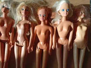 Bambole tipo Barbie, lotto misto di 10 pezzi