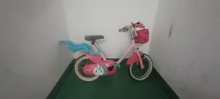 Bicicleta infantil rosa unicornio 4 años