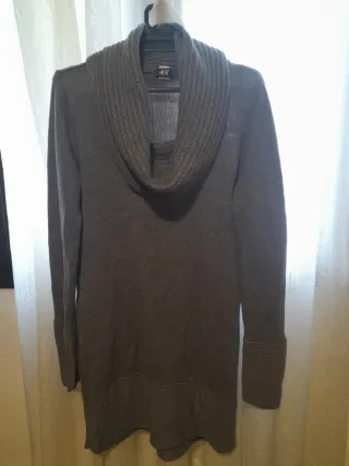 Vestido H&M Gris Manga Larga