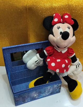 3 Peluche Minnie, Skye, Unicorno + Scatola Frozen