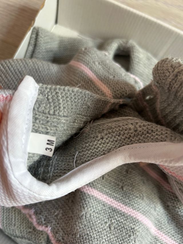 Conjunto primera puesta bebé punto