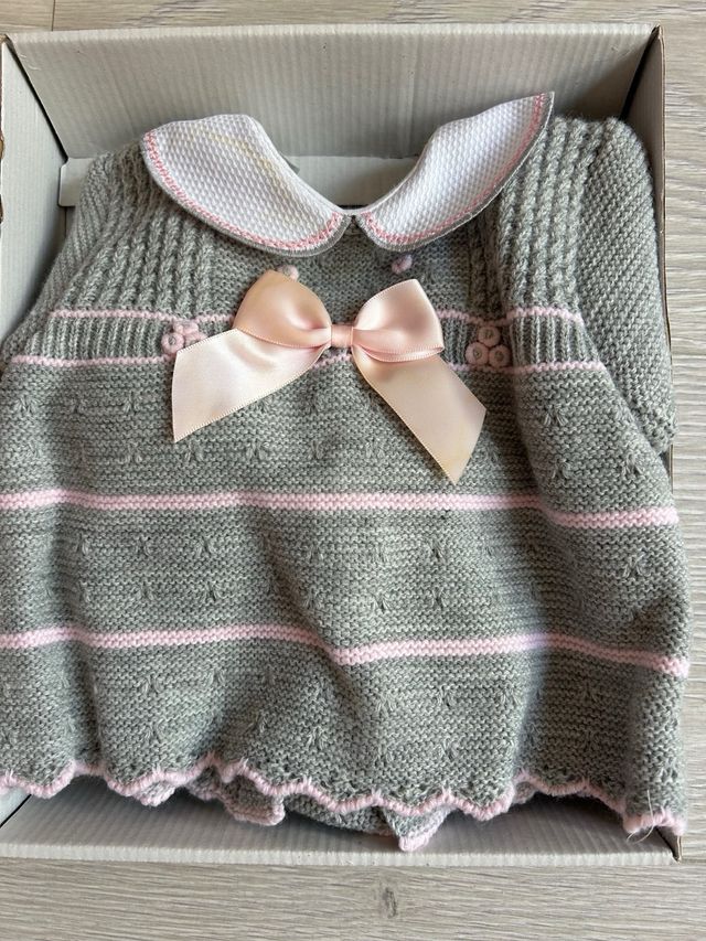 Conjunto primera puesta bebé punto