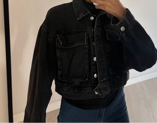 Chaqueta vaquera Zara negra