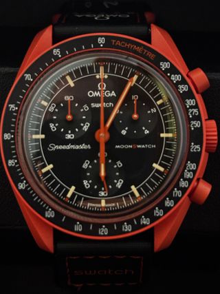Swatch Omega Mission on Earth Lava
