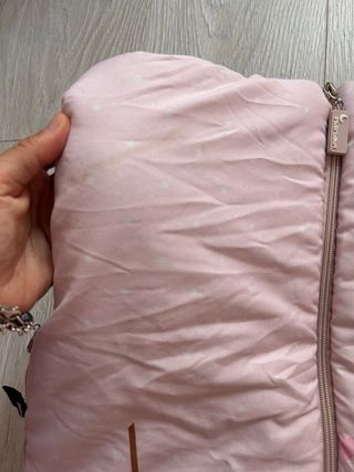 Saco para silla de bebé rosa