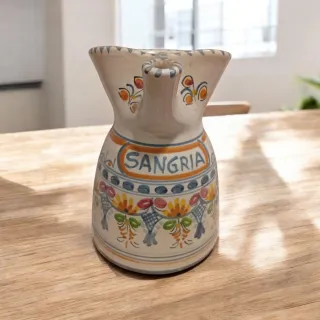 Brocca ceramica sangria decorata