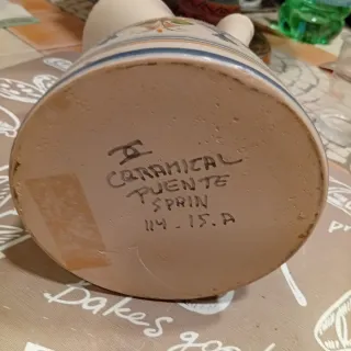 Brocca ceramica sangria decorata