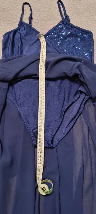 Vestido danza niña azul talla 11-12