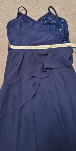 Vestido danza niña azul talla 11-12