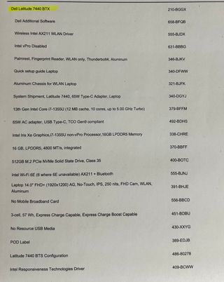 Portátil Dell Latitude 7440 Nuevo